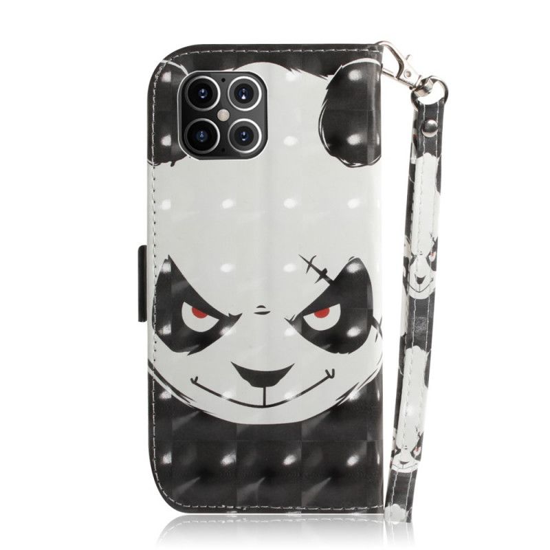 Housse iPhone 12 Pro Max Angry Panda À Lanière