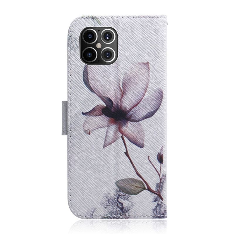 Housse iPhone 12 Pro Max Fleur Vieux Rose