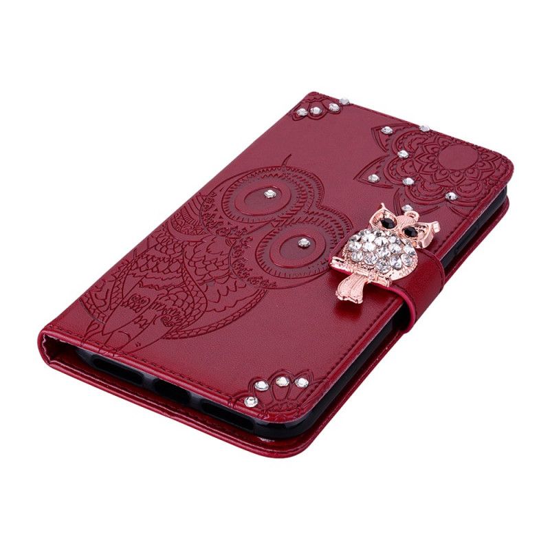 Housse iPhone 12 Pro Max Hibou Mandala Et Breloque