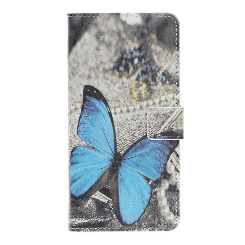 Housse iPhone 12 Pro Max Papillon Bleu