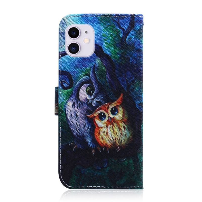 Housse iPhone 12 / 12 Pro Peinture De Hiboux