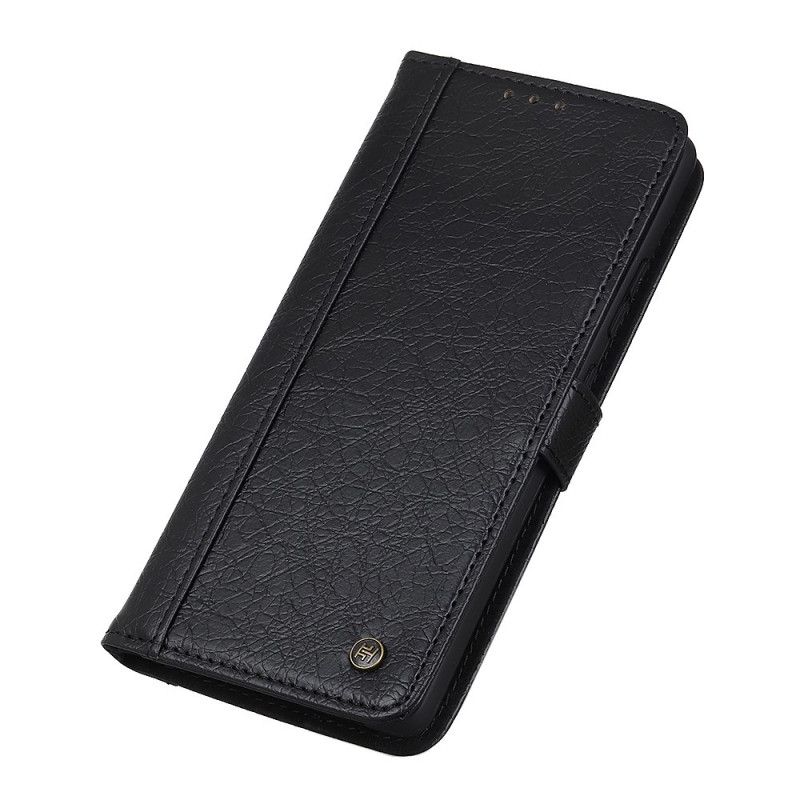 Étui Housse iPhone 12 / 12 Pro Simil Cuir Style Rhinocéros