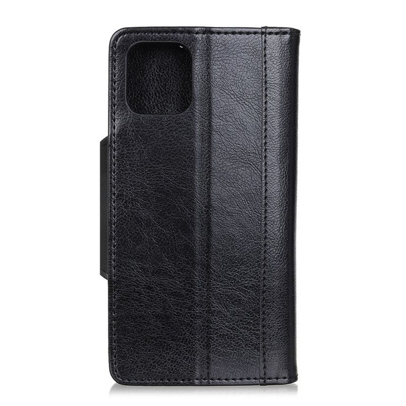 Housse iPhone 12 / 12 Pro Simili Cuir Fermoir Élégance