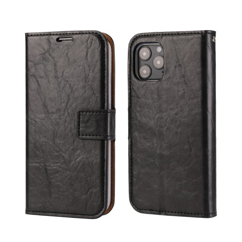 Housse iPhone 12 / 12 Pro Style Cuir Vielli Coque Détachable