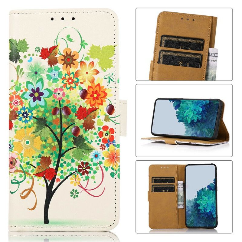 Housse iPhone 13 Arbre Fleuri