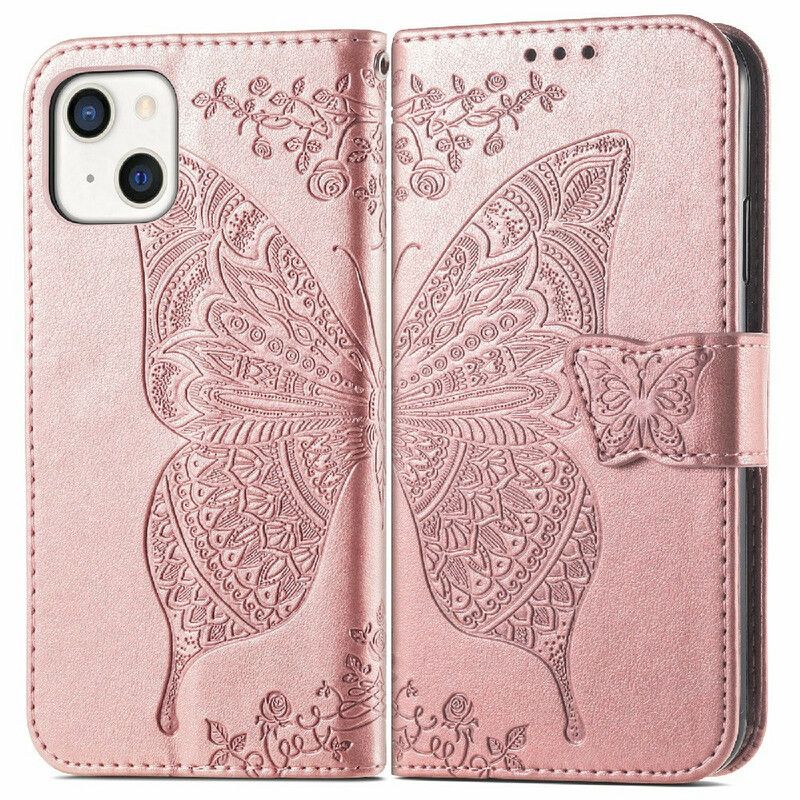 Housse iPhone 13 Demi Papillons