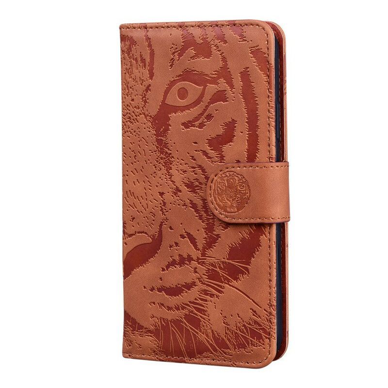 Housse iPhone 13 Empreinte Face De Tigre