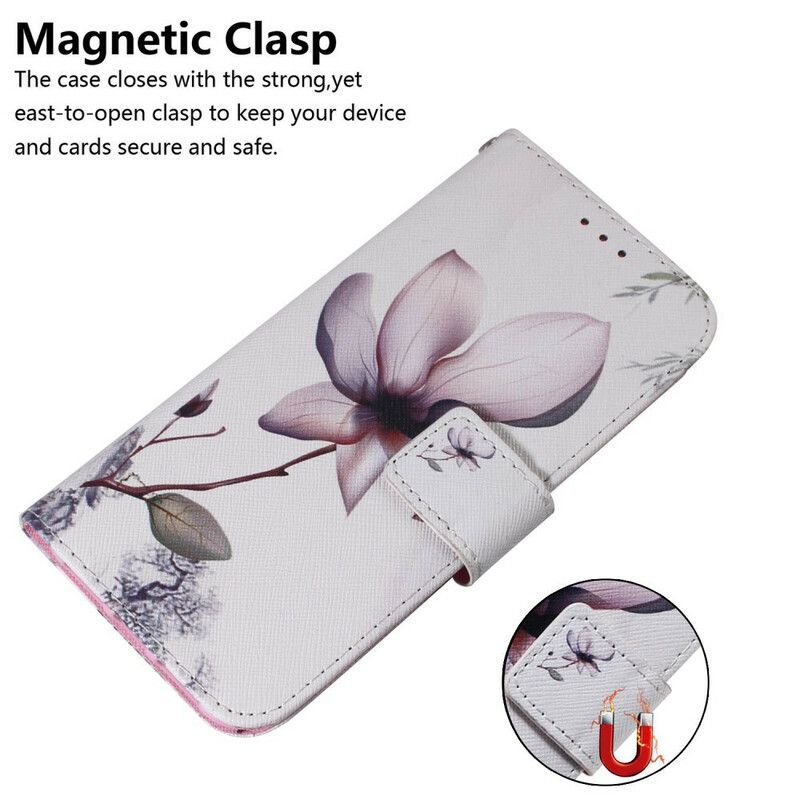 Housse iPhone 13 Fleur Vieux Rose