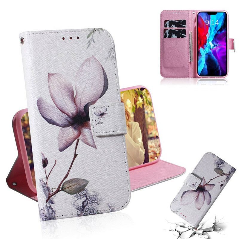 Housse iPhone 13 Fleur Vieux Rose