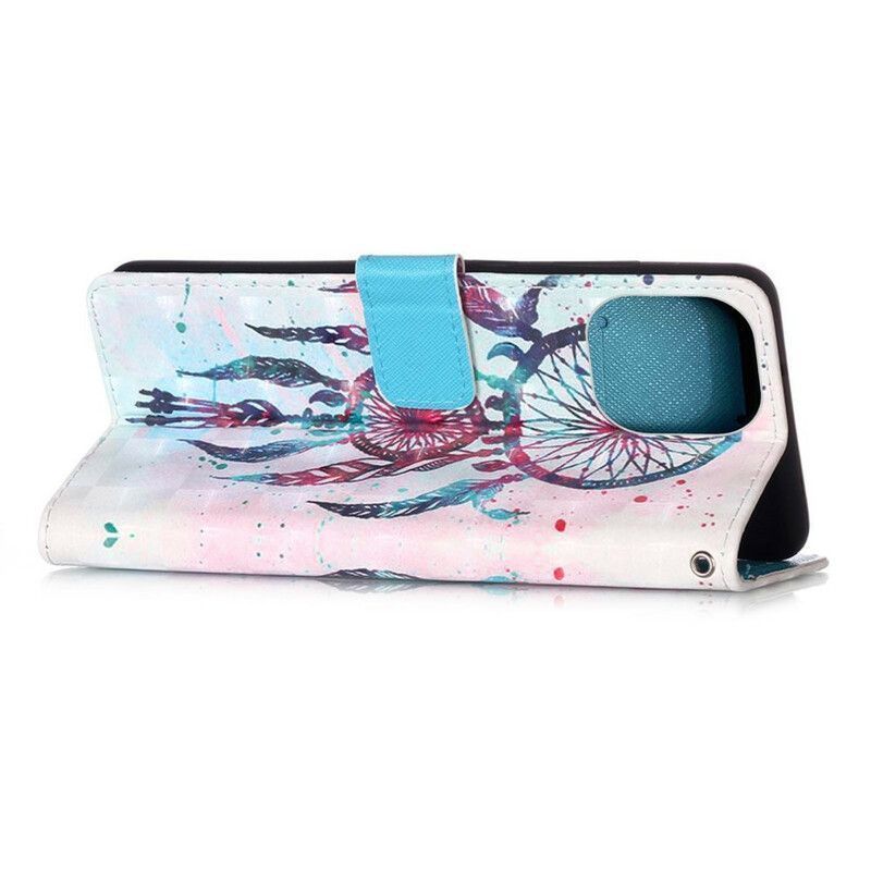 Housse iPhone 13 Mini Attrape Rêves Aquarelle