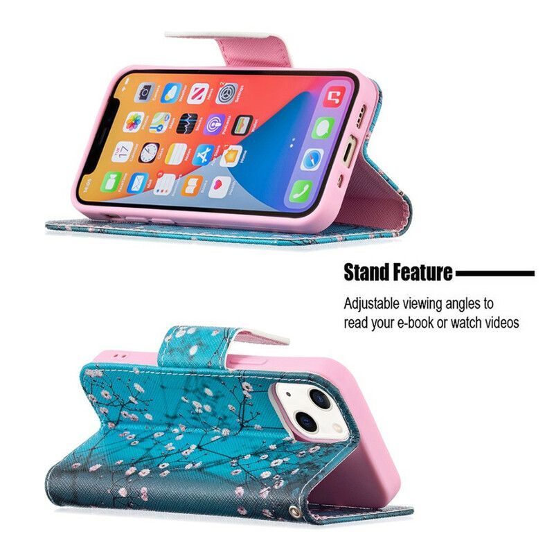 Housse iPhone 13 Mini BranCChe Fleurie