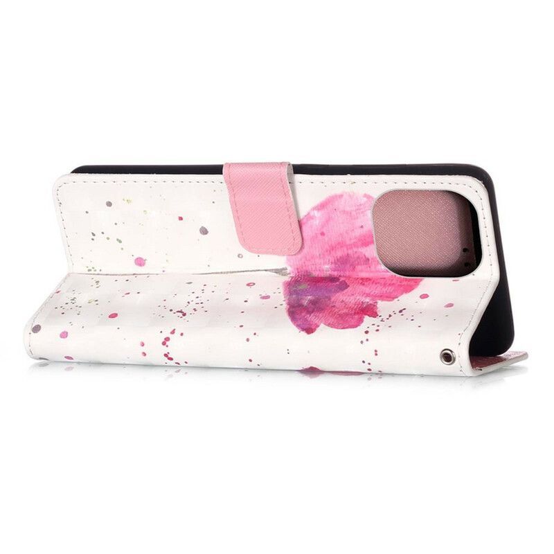 Housse iPhone 13 Mini Coquelicot Aquarelle