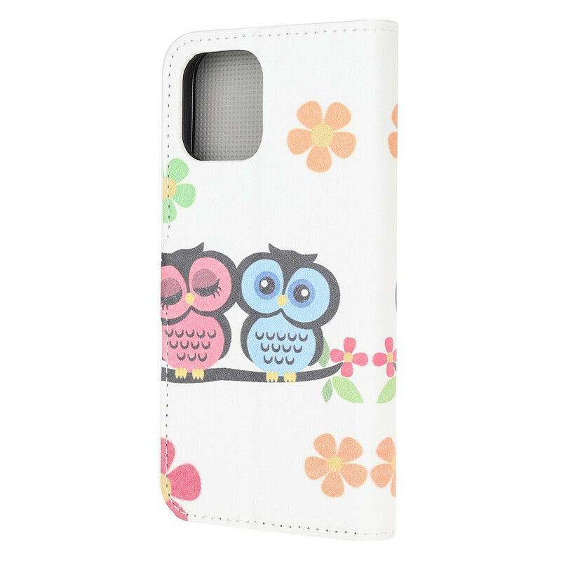 Housse iPhone 13 Mini Couple De Hiboux