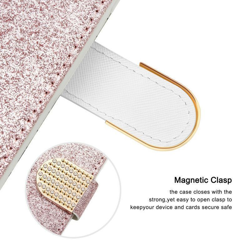 Housse iPhone 13 Mini Croco Diamants