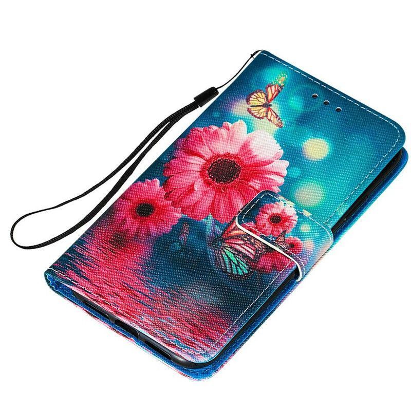 Housse iPhone 13 Mini Florale Et Papillons