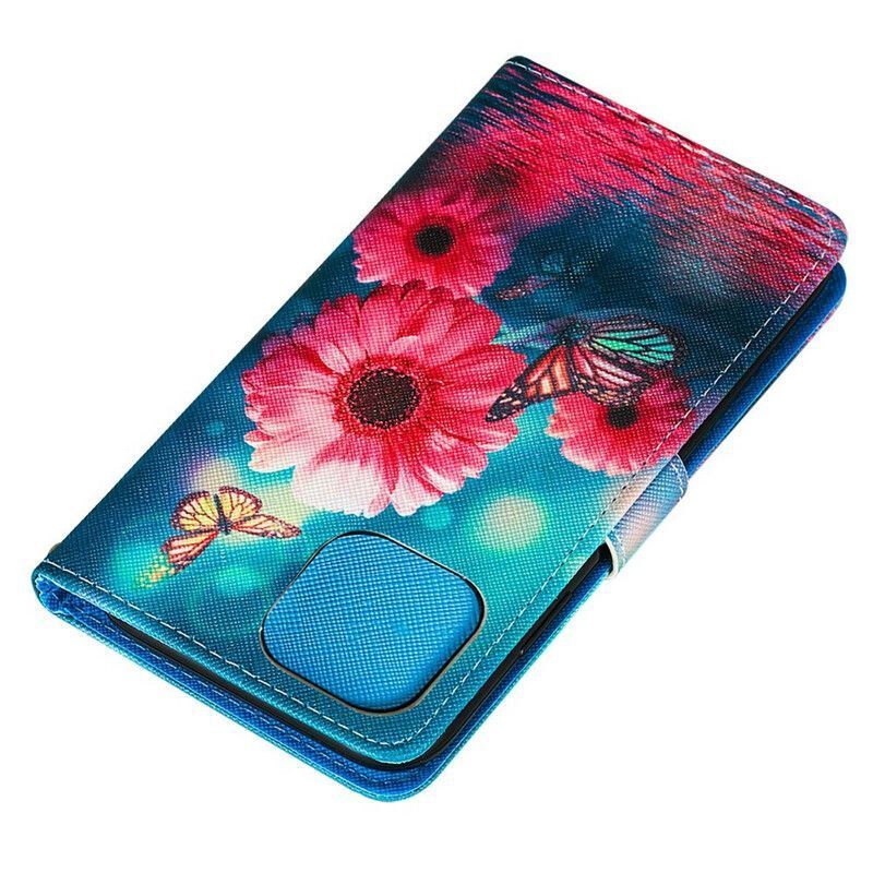 Housse iPhone 13 Mini Florale Et Papillons