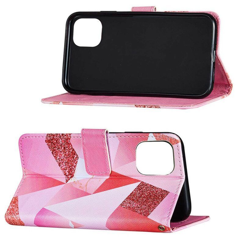 Housse iPhone 13 Mini Graphique Rose