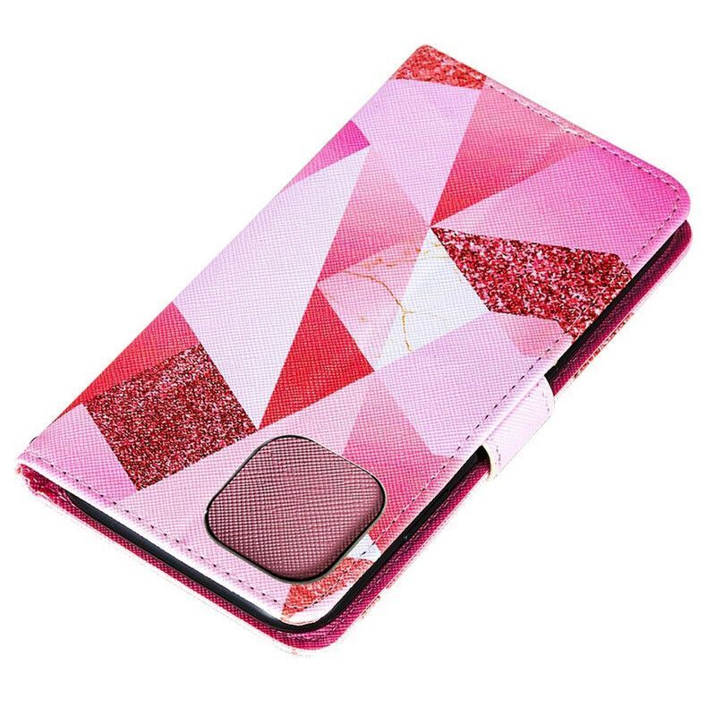 Housse iPhone 13 Mini Graphique Rose