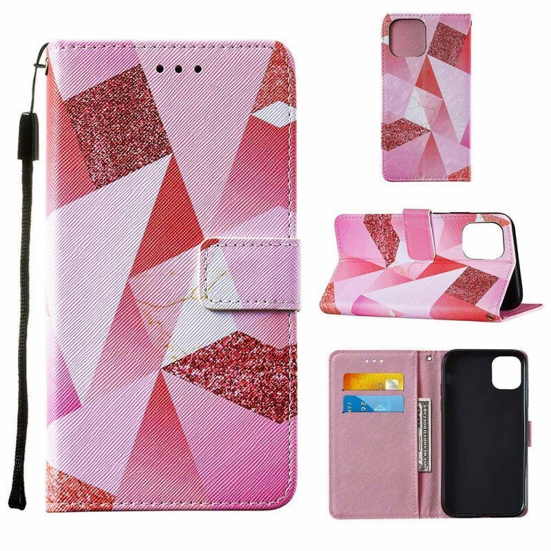 Housse iPhone 13 Mini Graphique Rose