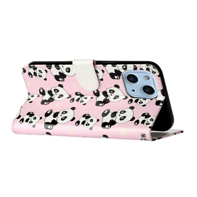 Housse iPhone 13 Mini Multiples Pandas