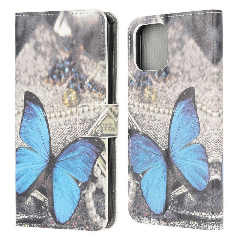 Housse iPhone 13 Mini Papillon Bleu