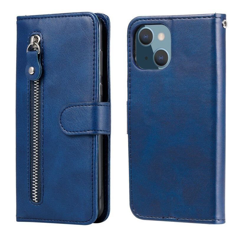 Housse iPhone 13 Mini Vintage Porte-monnaie