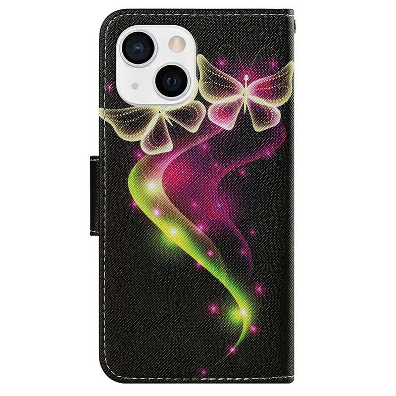 Housse iPhone 13 Papillons Magiques