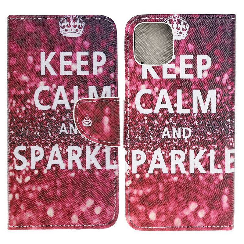 Housse iPhone 13 Pro Keep Calm And Sparkle