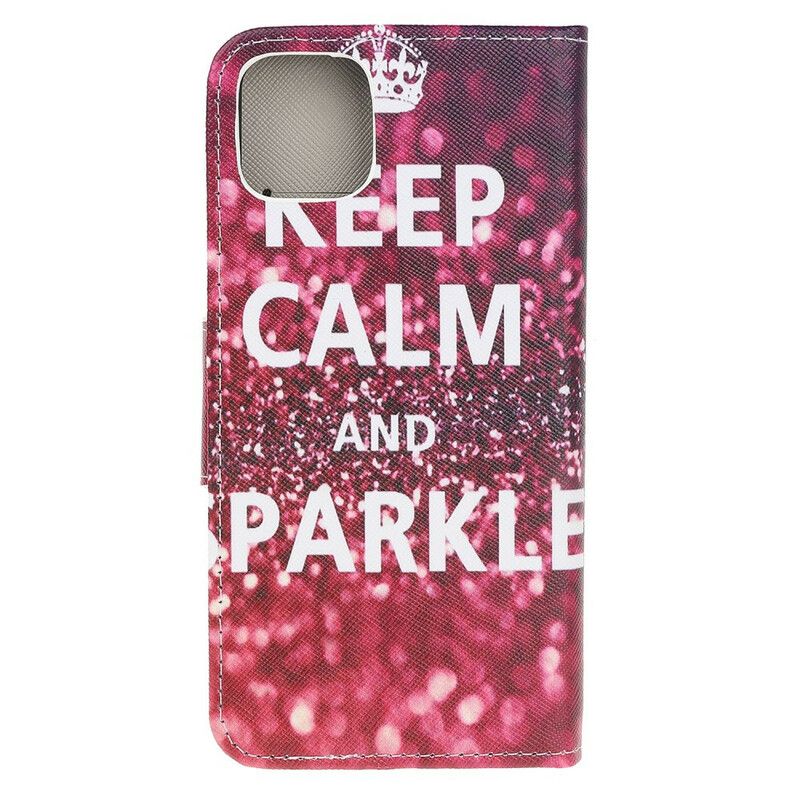 Housse iPhone 13 Pro Keep Calm And Sparkle