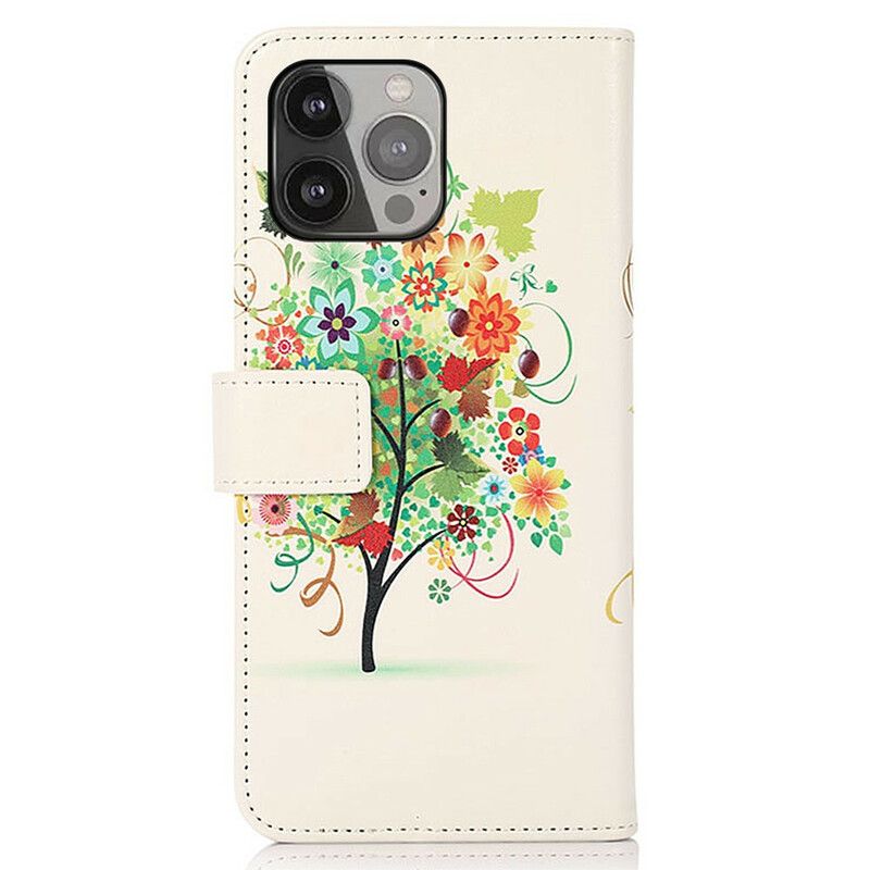 Housse iPhone 13 Pro Max Arbre Fleuri