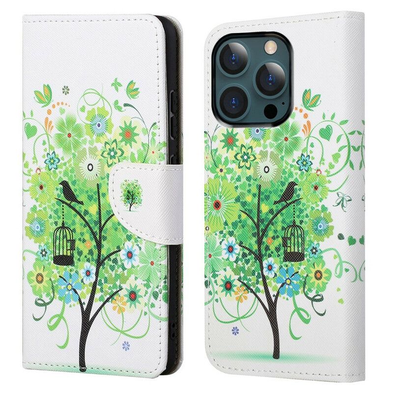 Housse iPhone 13 Pro Max Arbre Fleuri