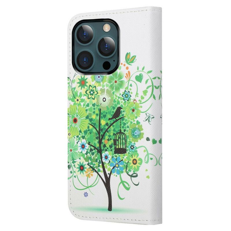 Housse iPhone 13 Pro Max Arbre Fleuri