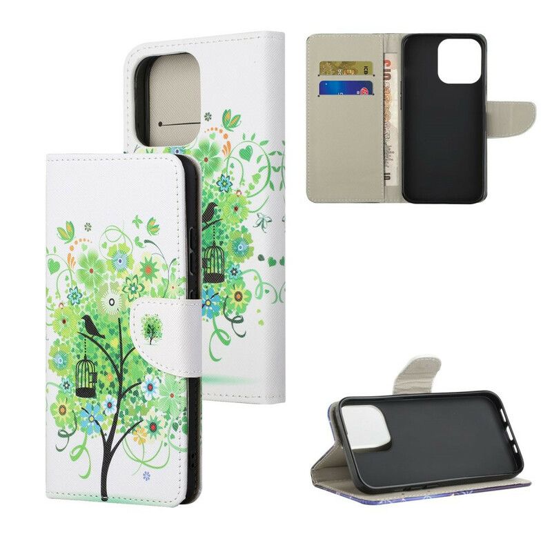 Housse iPhone 13 Pro Max Arbre Fleuri