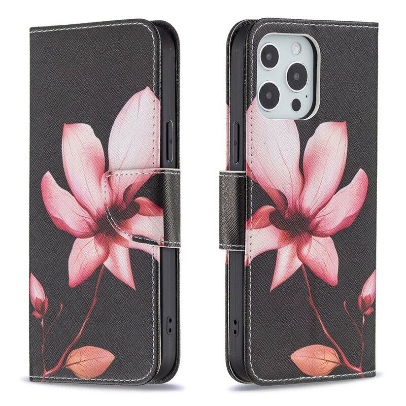 Housse iPhone 13 Pro Max Fleur Rose