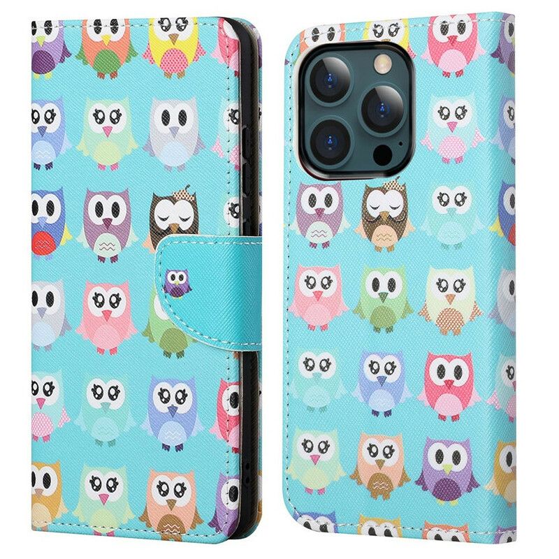 Housse iPhone 13 Pro Max Multiples Hiboux