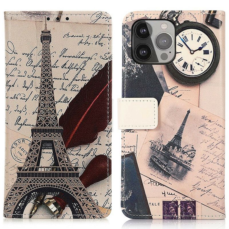 Housse iPhone 13 Pro Max Tour Eiffel Du Poète