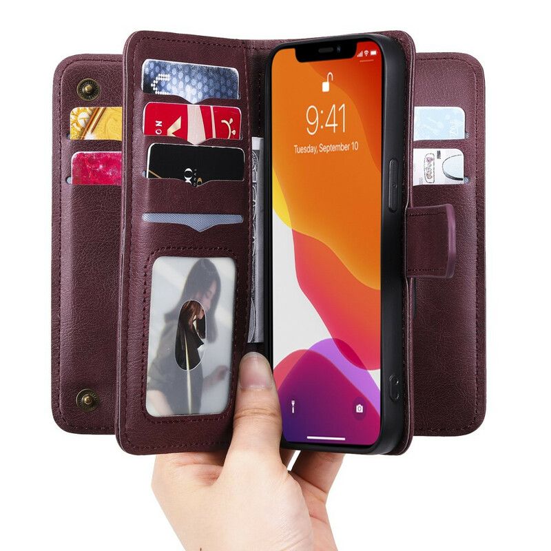 Housse iPhone 13 Pro Multi-fonctions 10 Porte-cartes