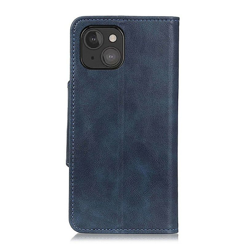 Housse iPhone 13 Simili Cuir Bouton