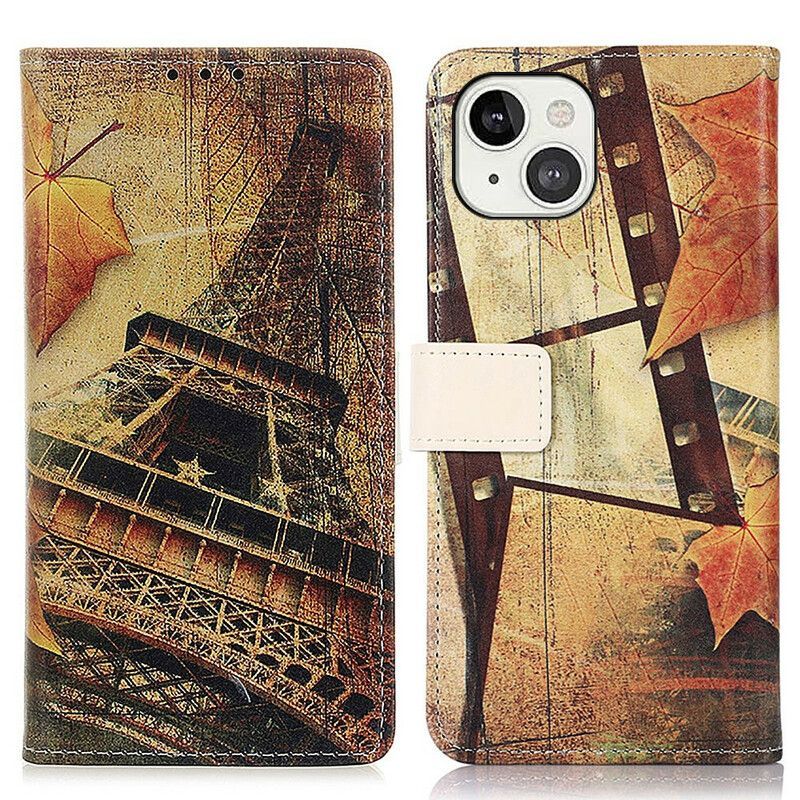 Housse iPhone 13 Tour Eiffel En Automne