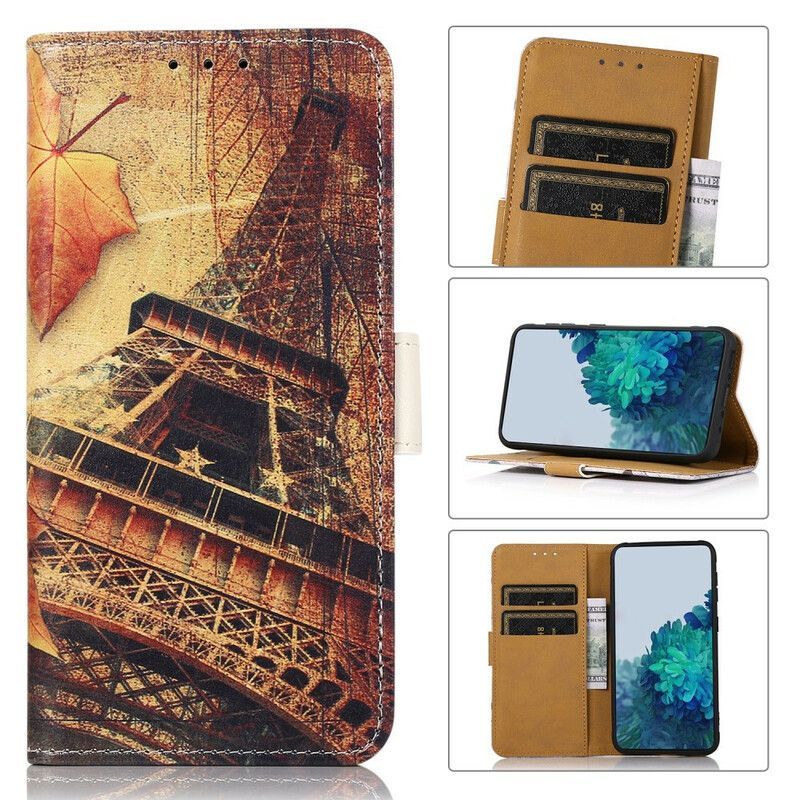 Housse iPhone 13 Tour Eiffel En Automne