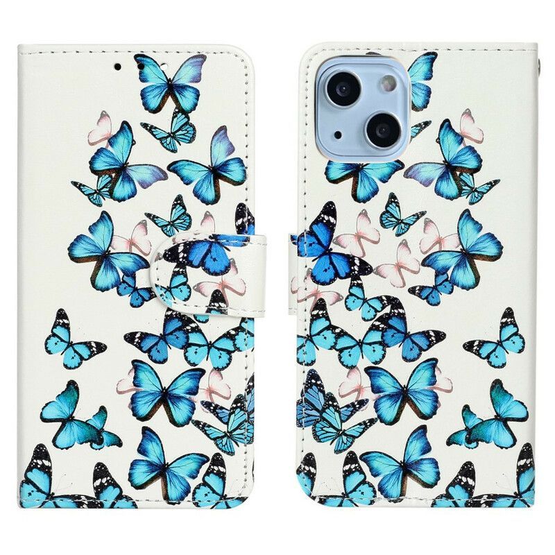 Housse iPhone 13 Vol De Papillons