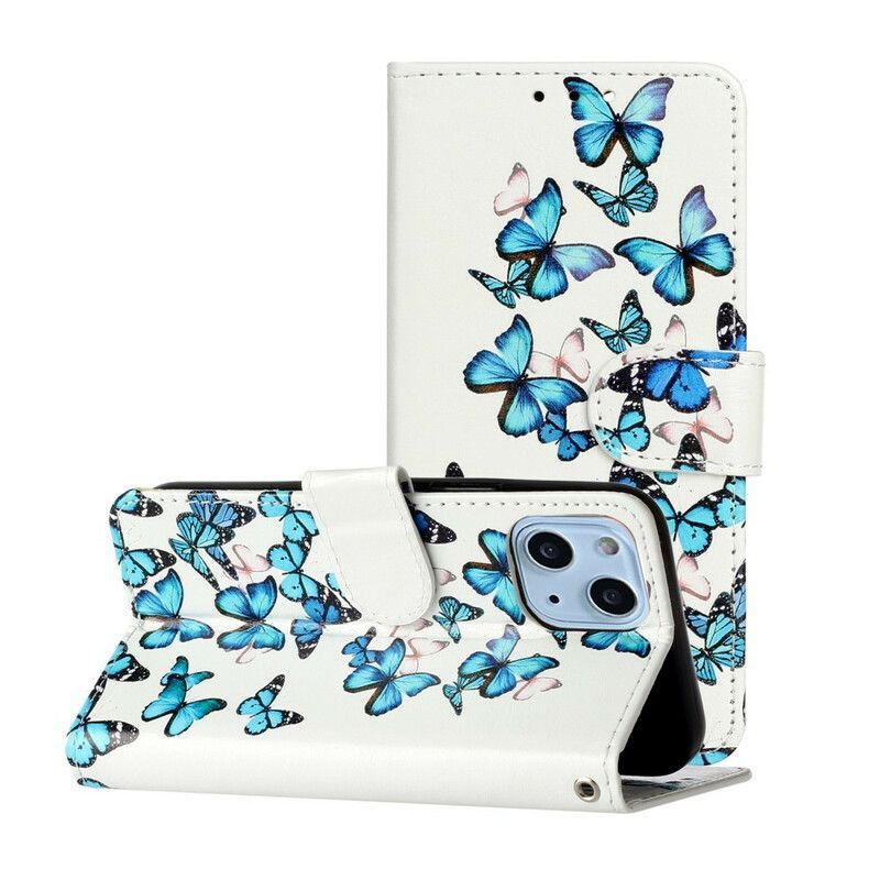 Housse iPhone 13 Vol De Papillons