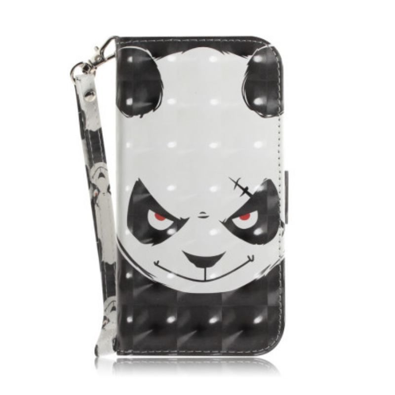 Housse iPhone 14 Plus Angry Panda à Lanière