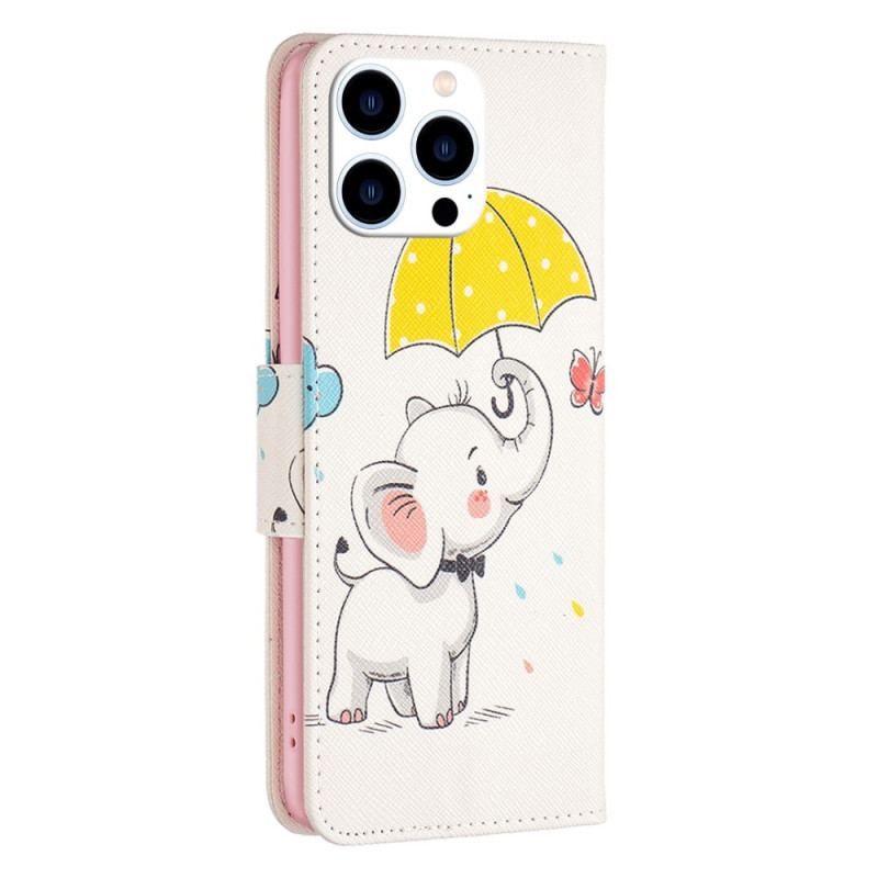 Housse iPhone 14 Pro Bébé Éléphant