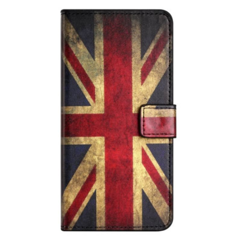 Housse iPhone 14 Pro Drapeau Anglais Vintage