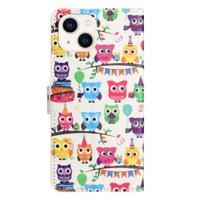 Housse iPhone 15 Gang de Hiboux