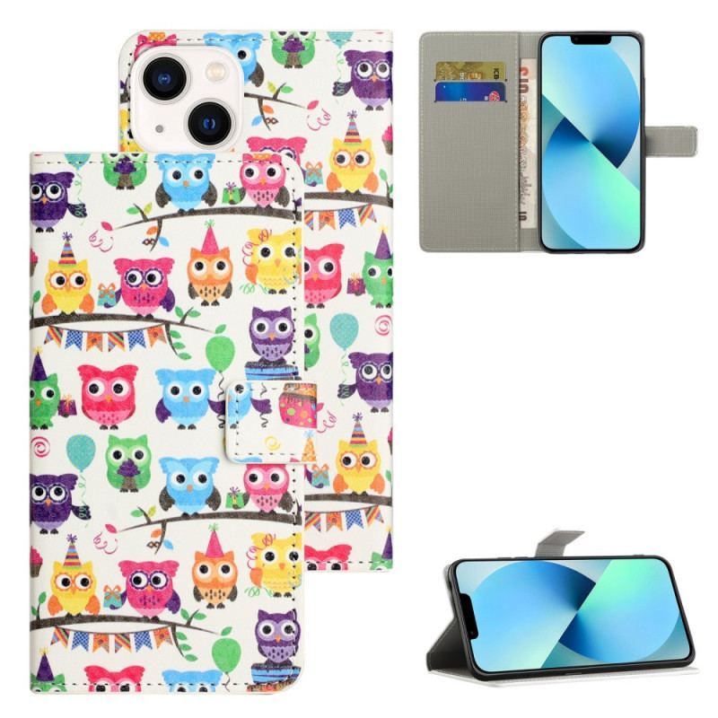 Housse iPhone 15 Gang de Hiboux