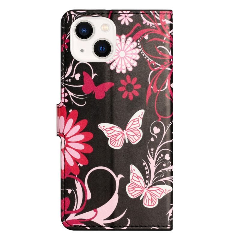 Housse iPhone 15 Plus Beaux Papillons