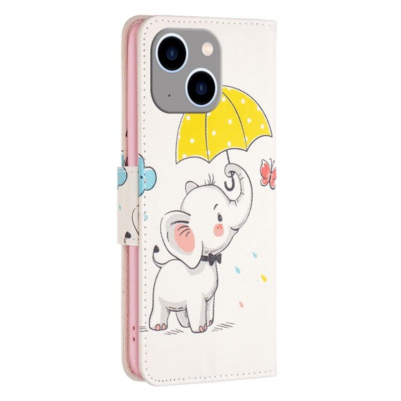 Housse iPhone 15 Plus Bébé Éléphant