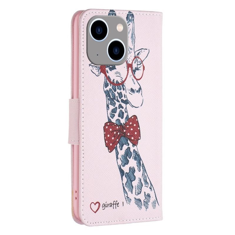 Housse iPhone 15 Plus Girafe Intello